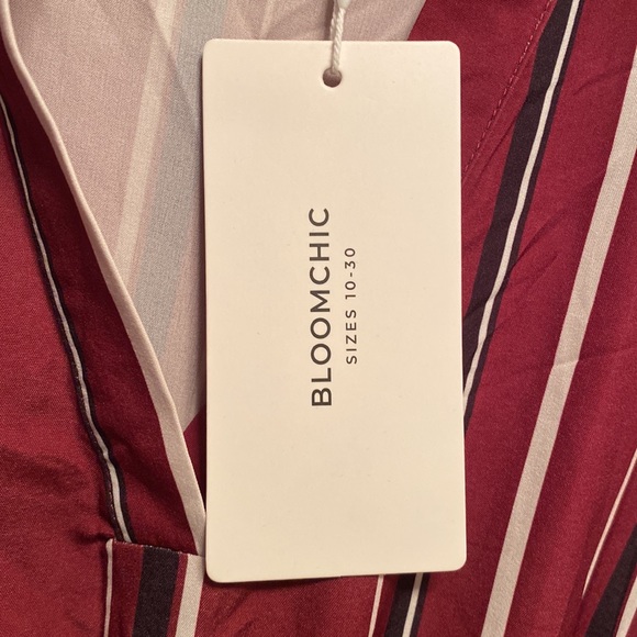Brand New BloomChic Burgundy/Black/White Dress…size 12 - Picture 5 of 5